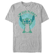 Men's Lilo & Stitch I Heart Our Planet  Adult T-Shirt