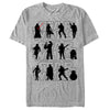 Men's Star Wars The Force Awakens Character Silhouettes  Adult T-Shirt