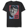 Men's Star Trek: The Animated Series Spock Comic Poster  Adult T-Shirt