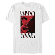 Men's Marvel Black Widow Hourglass Peek  Adult T-Shirt