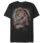 Men's Lion King Mufasa Dot Portrait  Adult T-Shirt