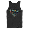 Men's Superman Action Panel Shield Logo  Adult Tank Top