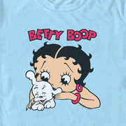 Men's Betty Boop Betty and Pudgy  Adult T-Shirt