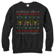 Women's Marvel Ugly Christmas Loki  Adult Sweatshirt