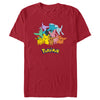 Men's Pokemon Pikachu and Eeveelutions Logo  Adult T-Shirt