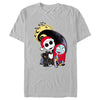 Men's The Nightmare Before Christmas Jack and Sally Christmas Portrait  Adult T-Shirt