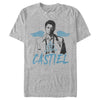 Men's Supernatural Castiel Angel Wings  Adult T-Shirt