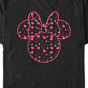 Men's Mickey & Friends Mickey and Friends Minnie Heart Silhouette  Adult T-Shirt