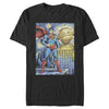 Men's Superman Daily Planet Starry Night  Adult T-Shirt