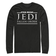 Men's Star Wars Jedi: Fallen Order Classic Logo  Adult Long Sleeve Shirt