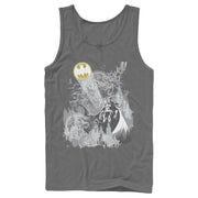 Men's Batman Signal in the Sky  Adult Tank Top