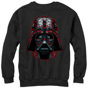 Men's Star Wars Darth Vader Helmet Markings  Adult Sweatshirt