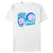 Men's Rick And Morty Adventures of Jerry & Morty  Adult T-Shirt