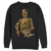 Men's Star Wars: The Rise of Skywalker C-3PO Stay Golden  Adult Sweatshirt