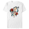 Men's Betty Boop Cutie Rose Tattoo  Adult T-Shirt