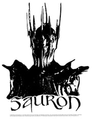 Men's The Lord of the Rings Fellowship of the Ring Sauron Black and White  Adult T-Shirt