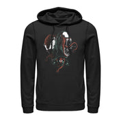 Men's Marvel Venom Alien Symbiote Duo  Adult Pull Over Hoodie