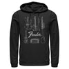 Men's Fender Guitar Chart  Adult Pull Over Hoodie