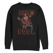 Men's Marvel Deadpool Stripes  Adult Sweatshirt