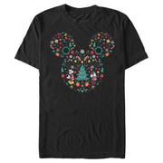 Men's Mickey & Friends Christmas Silhouette  Adult T-Shirt