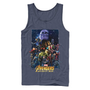 Men's Marvel Avengers: Infinity War Character Collage  Adult Tank Top