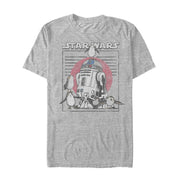 Men's Star Wars The Last Jedi R2-D2 Porg Party  Adult T-Shirt