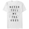 Men's Star Wars Never Tell Odds Millennium Falcon  Adult T-Shirt