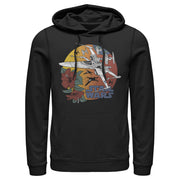 Men's Star Wars: The Rise of Skywalker Tropical X-Wing  Adult Pull Over Hoodie