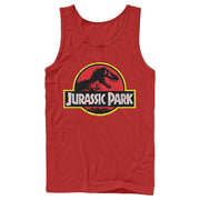 Men's Jurassic Park T Rex Logo  Adult Tank Top