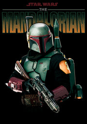 Men's Star Wars: The Mandalorian Boba Fett Armored Up  Adult T-Shirt