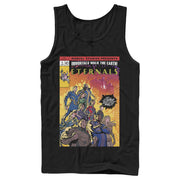 Men's Marvel Eternals Heroes Comic Book Cover  Adult Tank Top