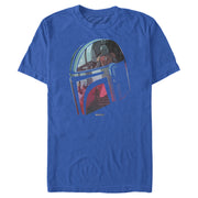 Men's Star Wars: The Mandalorian Helmet Reflection  Adult T-Shirt