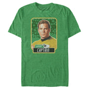 Men's Star Trek St. Patrick's Day Lucky Captain Kirk  Adult T-Shirt