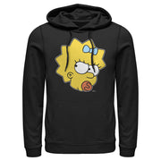 Men's The Simpsons Glaring Lisa  Adult Pull Over Hoodie