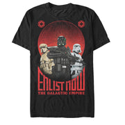 Men's Star Wars Rogue One Enlist Now Galactic Empire  Adult T-Shirt