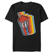 Men's ICEE Coldest Drink in Town Retro Rainbow  Adult T-Shirt