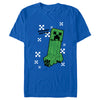 Men's Minecraft SSSSeasons Greetings Creeper  Adult T-Shirt