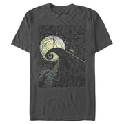 Men's The Nightmare Before Christmas Jack Skellington Spiral Hill Painting  Adult T-Shirt