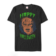 Men's Marvel Happy Halloween Captain America  Adult T-Shirt