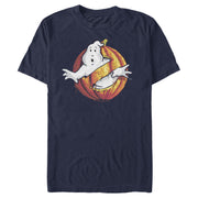 Men's Ghostbusters Halloween Pumpkin Logo  Adult T-Shirt