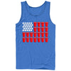 Men's Lost Gods Fourth of July  Pong American Flag  Adult Tank Top