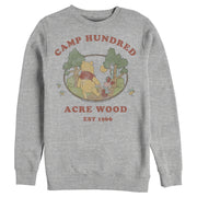 Men's Winnie the Pooh Camp Hundred Acre Wood  Adult Sweatshirt