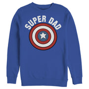 Men's Marvel Super Dad Captain America Shield  Adult Sweatshirt