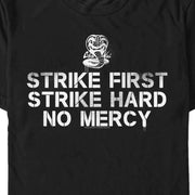 Men's Cobra Kai Strike First Spray Stencil  Adult T-Shirt