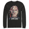 Men's Star Trek: The Next Generation Geometric Captain Jean Luc Picard Borg  Adult Long Sleeve Shirt