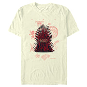 Men's Game of Thrones Red Iron Throne in Sigils  Adult T-Shirt