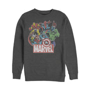 Men's Marvel Classic Hero Collage  Adult Sweatshirt