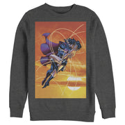 Men's Superman Wonder Woman Kiss  Adult Sweatshirt