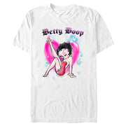 Men's Betty Boop Airbrush Heart  Adult T-Shirt