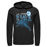 Men's Marvel Dad You're Brave Like Black Panther  Adult Pull Over Hoodie